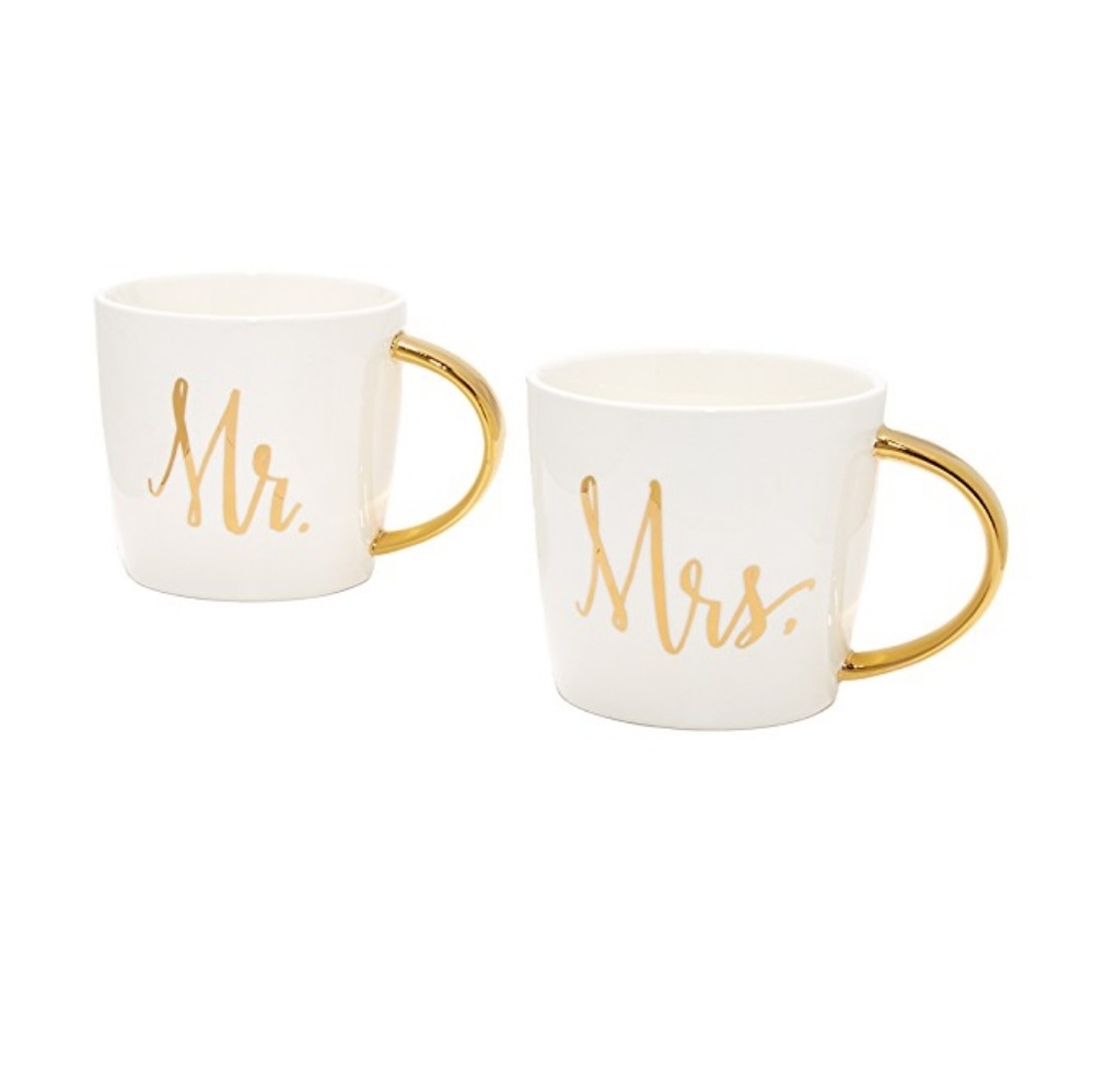 Mr. & Mrs. Gold Mug Set